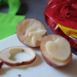 Strawberry Potato Stamping